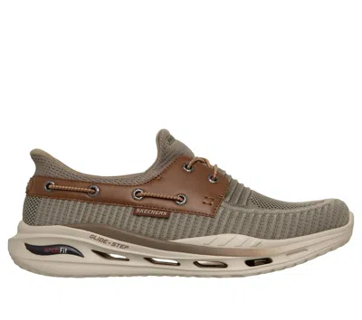 Skechers Hands Free Slip-ins Arch Fit Orvan-shoreman Mens Round Slip-on Shoe In Multi