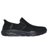 Skechers Extra Wide Width Relaxed Fit Equalizer 6.0 Derikk Slipon In Black
