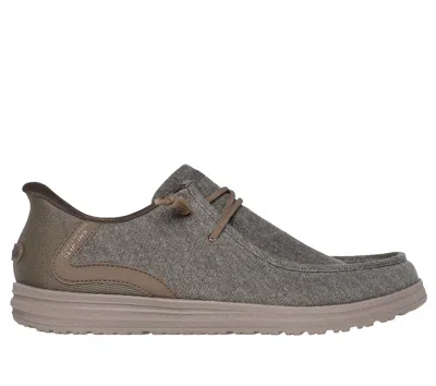 Skechers Men's Slip-ins Relaxed Fit: Melson - Coronado Sneaker In Brown