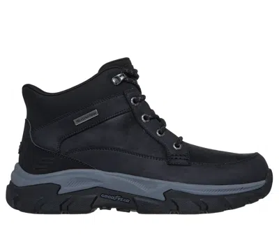 Skechers Men's Slip-ins Waterproof Relaxed Fit: Respected 2.0 - Orson Boots In Black