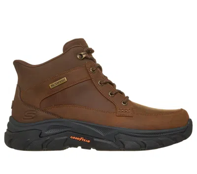 Skechers Men's Slip-ins Waterproof Relaxed Fit: Respected 2.0 - Orson Boots In Brown