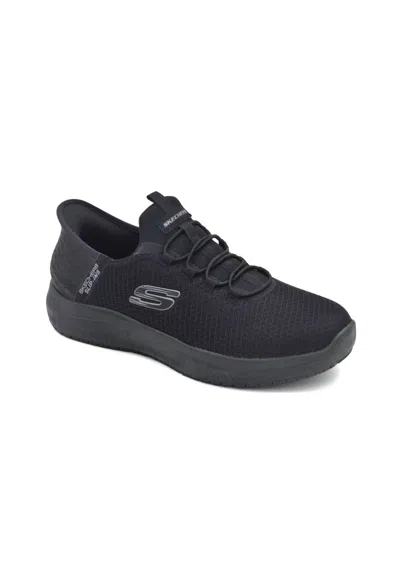 Skechers Men's Step-in Slip-resistant Sneaker In Black