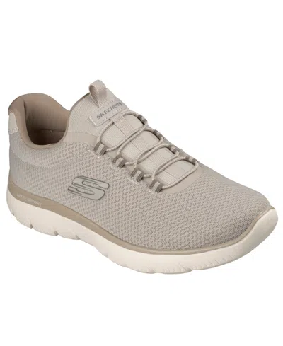 Skechers Men's Summits Comfort Slip-on Lifestyle Sneakers From Finish Line In Neutral