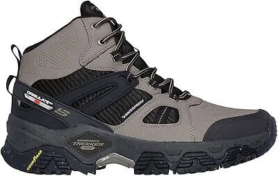 Pre-owned Skechers Men's Terrabite Trekker Outdoor Natural/black Hi Top Shoes