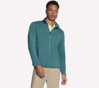 Skechers Men's The Hoodless Hoodie Ottoman Jacket In Blue