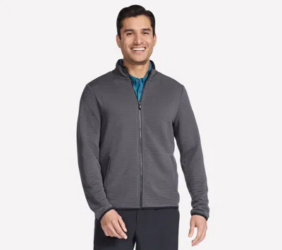 Skechers Men's The Hoodless Hoodie Ottoman Jacket In Gray