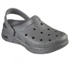 Skechers Men's Valiant Clog - Medium In Charcoal In Pink
