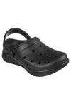 Skechers Men's Valiant Clog In Black/black In Black