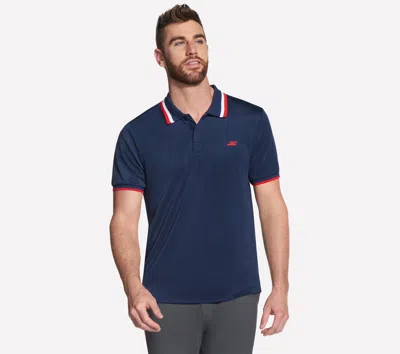 Skechers Men's Victory Classic Polo T-shirt In Blue