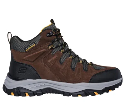 Skechers Men's Waterproof Relaxed Fit: Rickter - Branson Boots In Brown