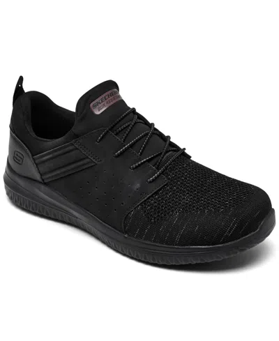 Skechers Men's Work Slip-resistant: Delson 3.0 In Black