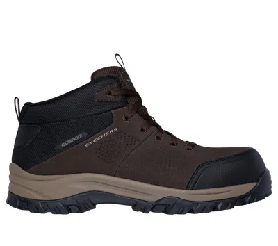 Skechers Men's Work Waterproof: Relment - Erett Boots In Brown