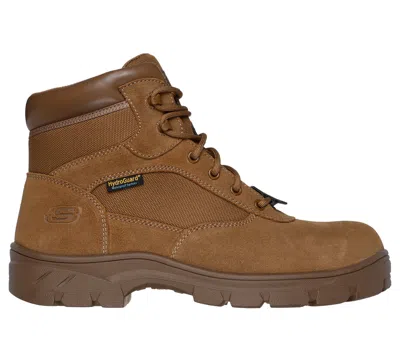 Skechers Men's Work Waterproof: Wascana - Baylan Boots In Brown