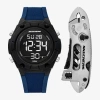 Skechers Mens Blue 2-pc. Watch Boxed Set Sr8508 In Multi