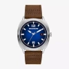 Skechers Mens Brown Leather Strap Watch Sr5273 In Brown