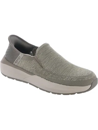 Skechers Mens Fitness Round Toe Casual And Fashion Sneakers In Grey
