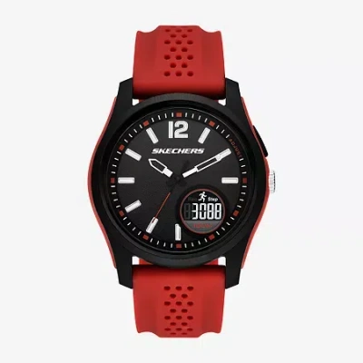 Skechers Mens Red Strap Watch Sr5269