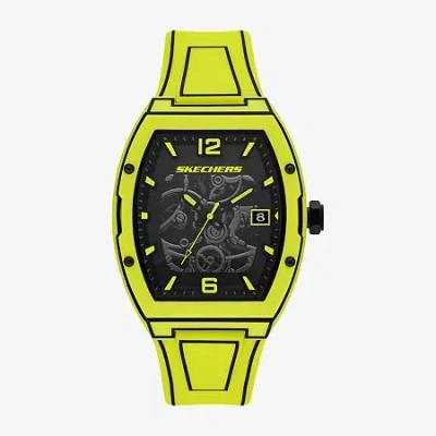 Skechers Mens Yellow Strap Watch Sr5251 In Green