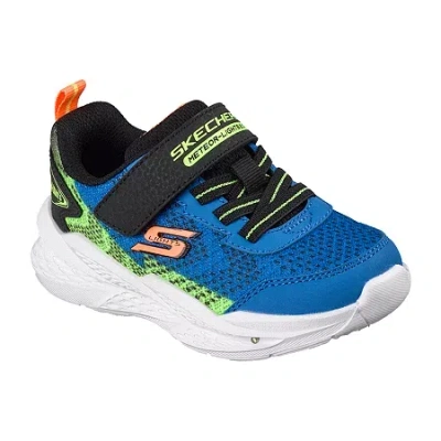 Skechers Babies'  Meteor-lights 2.0 Toddler Boys Sneakers In Blue