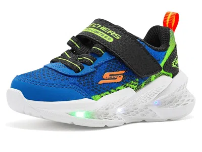 Skechers Kids' Meteor-lights 2.0 401490n (toddler) Boy's Shoes Blue/black : 8 Toddler M, Synthetic/textile In Multi