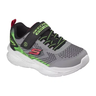 Skechers Meteor-lights 2.0 Little Kid Boys Sneakers In Gray