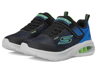 Skechers Microspec Max Advance-squad-p 404105l (little Kid/big Kid) Boys Shoes Black/blue/lime : 13 Little Ki In Multi