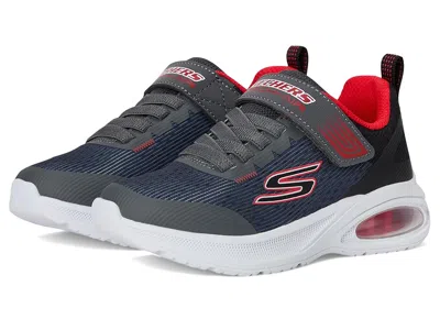 Skechers Microspec Max Advance-squad-p 404105l (little Kid/big Kid) Boys Shoes Charcoal/black : 2.5 Little Ki In Gray