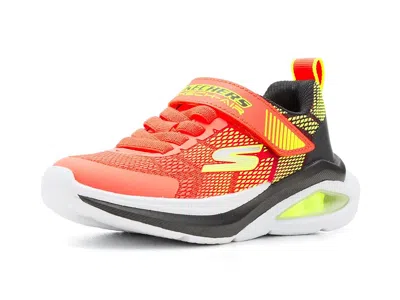 Skechers Microspec Max Velocity 404110l (little Kid/big Kid) Boys Shoes Orange/black : 12 Little Kid M, Synth