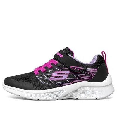 Skechers Microspec Wear-resistant Non-slip Low Tops Big Boys Black
