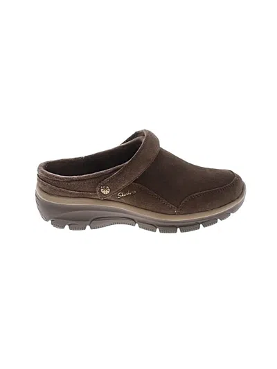 Pre-owned Skechers Mule/clog In Brown