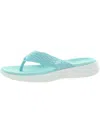 SKECHERS ON THE GO 600-SUNNY WOMENS KNIT CASUAL FLIP-FLOPS