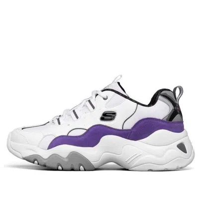 Skechers One Punch Man X  D'lites 3.0 Low-top Running Shoes White/purple