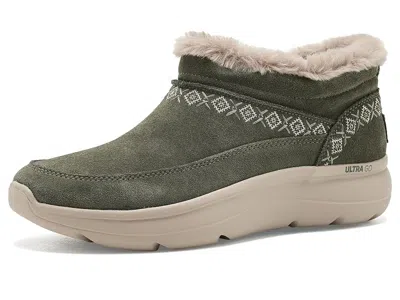 Skechers On-the-go Encore - Alison Women's Boots Olive: 7 Medium, Suede