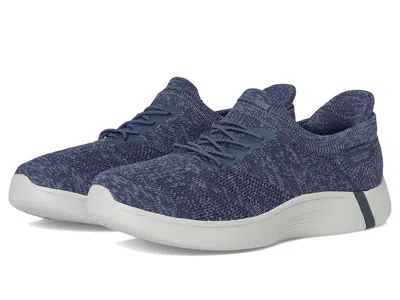 Skechers On-the-go Hands Free Slip-ins Swift W/ Sock Fit Women's Shoes Navy: 7 B - Medium In Blue