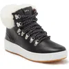 Skechers Palmilla-anda Genuine Sheepskin Lined Boot In Black