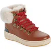 Skechers Palmilla-anda Genuine Sheepskin Lined Boot In Dark Brown