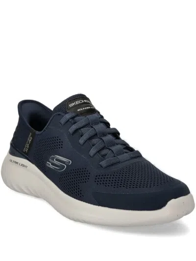 Skechers Perforated-detail Slip-ins Sneakers In Blue
