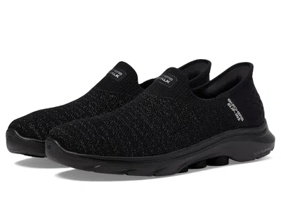 Skechers Performance Go Walk 7 Springtime Hands Free Slip-ins In Black