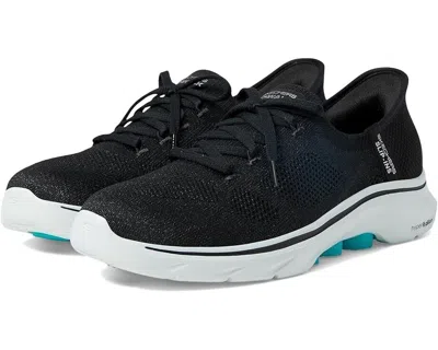 Skechers Performance Go Walk 7 Via Hands Free Slip-ins Women's 10 Shoes Zpo1737 In Black
