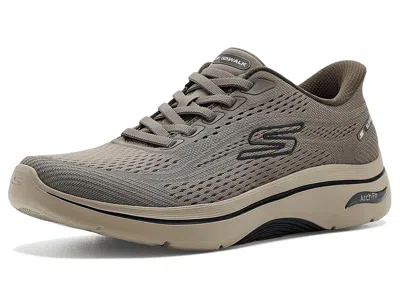 Skechers Performance Go Walk Arch-fit 2.0 Percy Hands Free Slip-in Men's Walking Shoes Taupe: 13 D - Medium