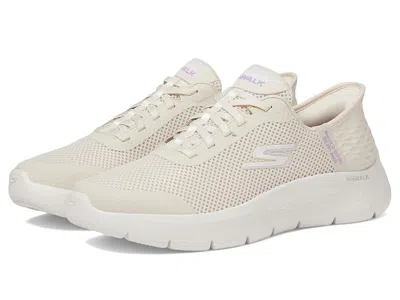 Skechers Performance Go Walk Flex Hands Free Slip-ins - Grand Entry Women's Shoes Off-white: 10 D - Wide In Brown