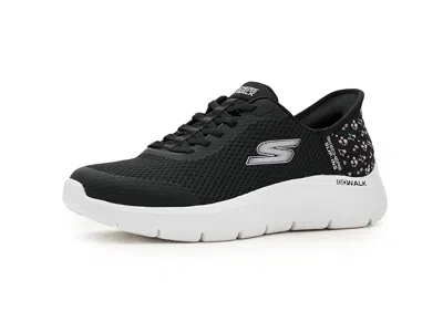 Skechers Performance Go Walk Flex Lily Rose Hands Free Slip-ins In Black