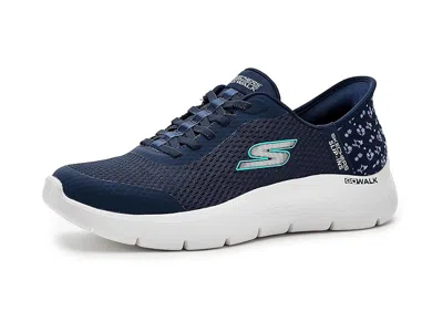 Skechers Performance Go Walk Flex Lily Rose Hands Free Slip-ins In Blue