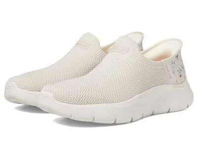 Skechers Performance Go Walk Flex Sunset Rose Hands Free Slip-ins In White