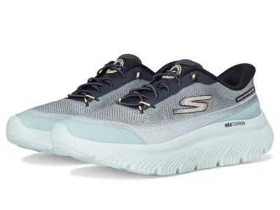 Skechers Performance Go Walk Max Cushioning Hyper Burst Zoltar Hands Free Slip-in In Blue