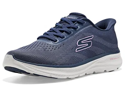 Skechers Performance Slip-ins: Go Walk Flex Plus Women's Walking Shoes Navy/lavender: 8 D - Wide, Synthetic