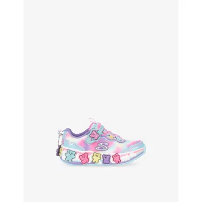 Skechers Pink Comb Kids' Sweet Kickz Gummy Friends Woven Low-top Trainers Eur 29 / 11 Uk