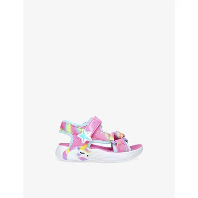 Skechers Kids' Unicorn Dreams Woven Sandal