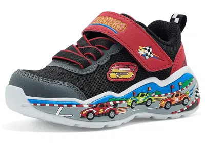 Skechers Kids' Play Scene 407312n (toddler) Boy's Shoes Black/red: 7 Toddler M In Multi