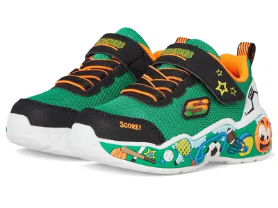 Skechers Kids' Play Scene 407312n (toddler) Boy's Shoes Green/multi : 5 Toddler M, Synthetic/textile